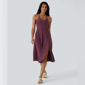 Halara Everyday Midi Chill Dress-La Land with Slit